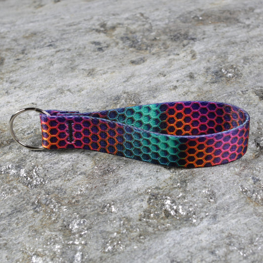 Psychedelic Keychain Wristlet – Trippy Key Wrist Strap That Stands Out