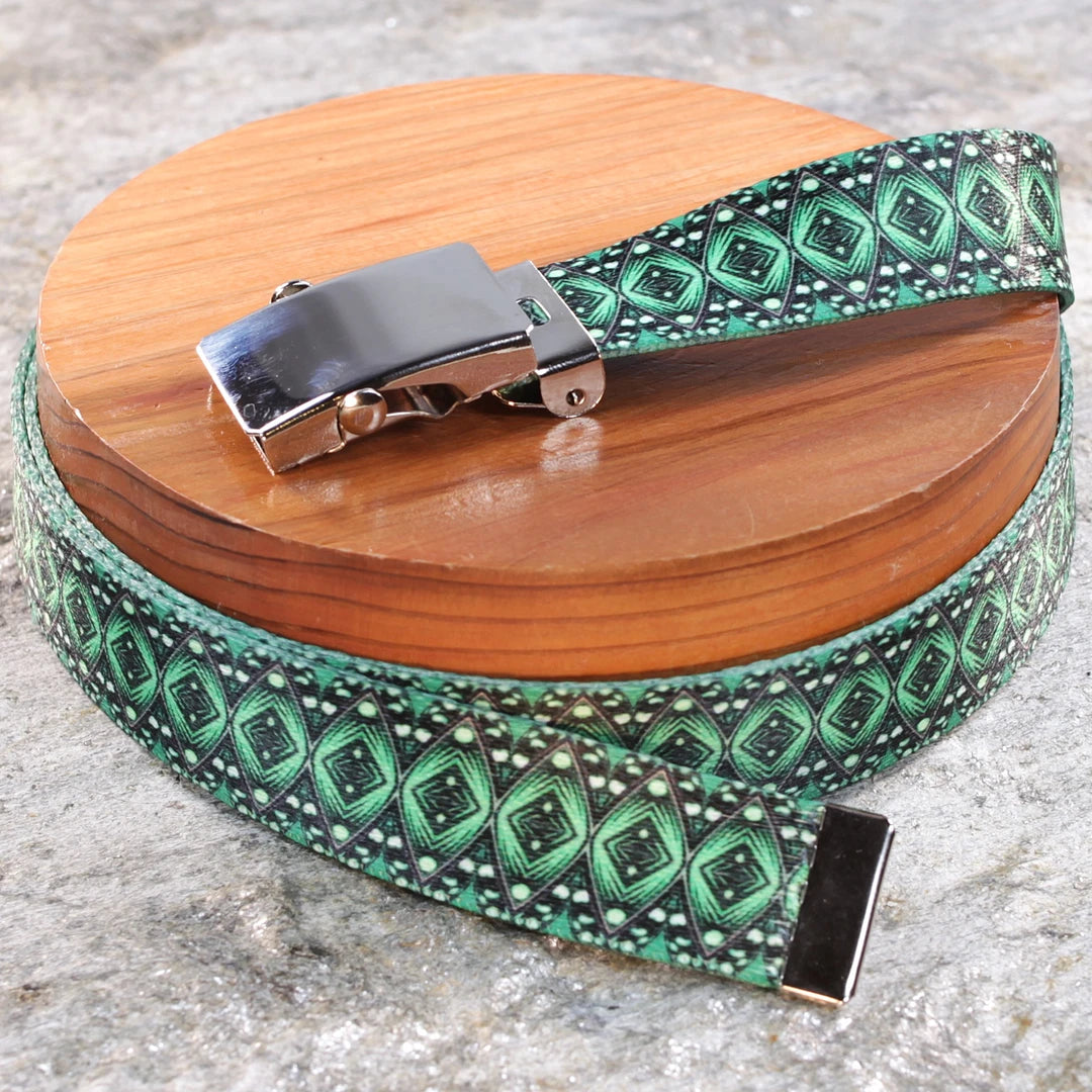 1" Slim Eyes of Jade Belt