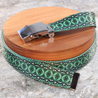 1" Slim Eyes of Jade Belt
