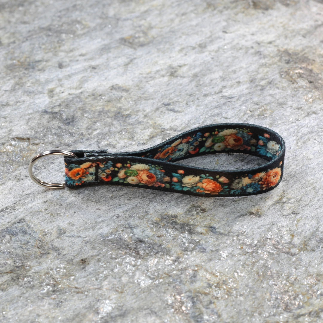 Floral Keychain Wristlet – Bright, Stylish Wrist Strap for Keys & Bags