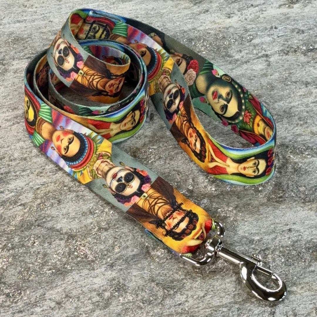 Frida Inspired Art Dog Leash