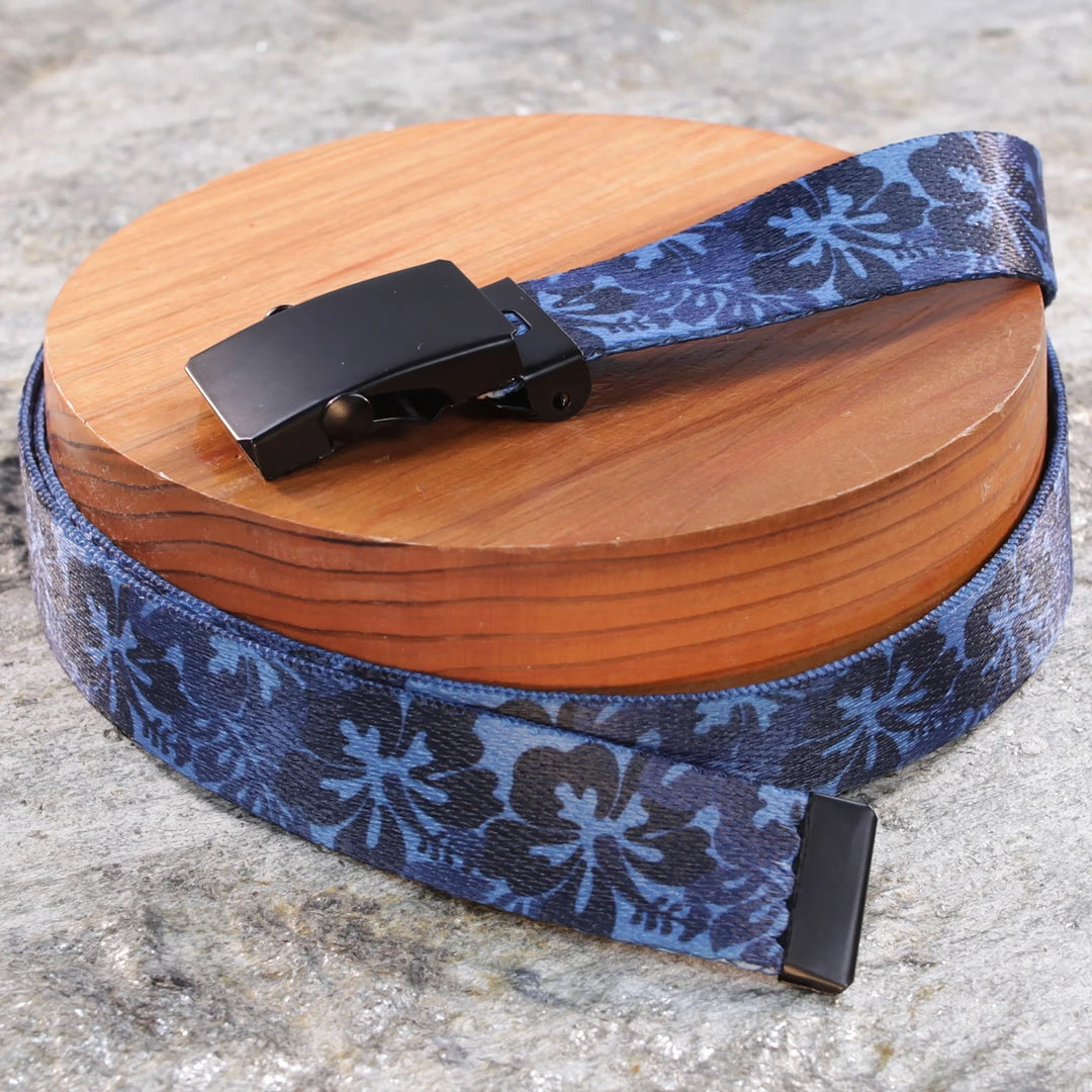 1" Slim Tropical Vibes Hibiscus Belts