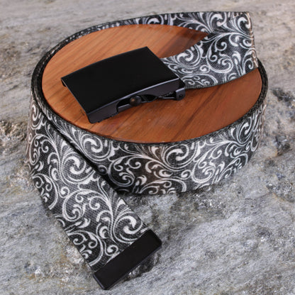 1.5" Silver Filigree Belt