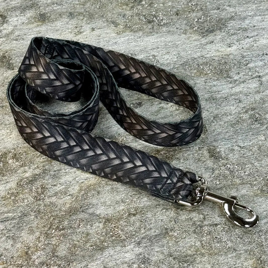 Leather Weave Dog Leash