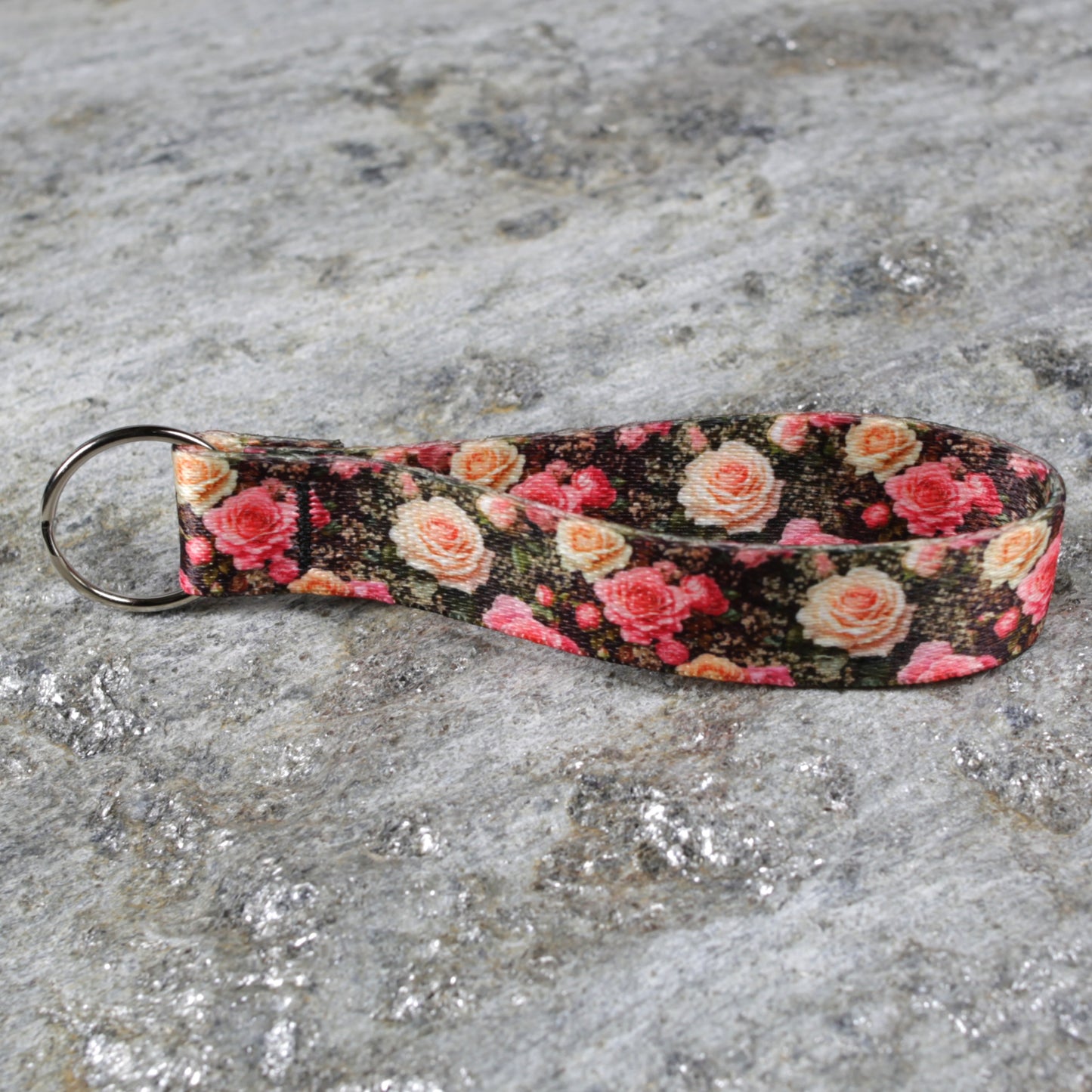 Floral Keychain Wristlet – Bright, Stylish Wrist Strap for Keys & Bags