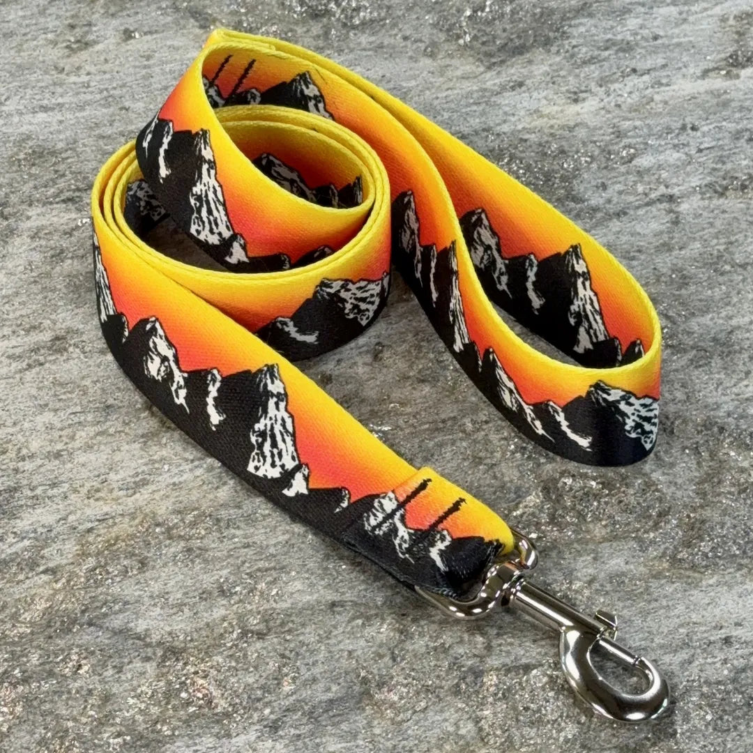 Mountaineer Mountain Scene Dog Leash