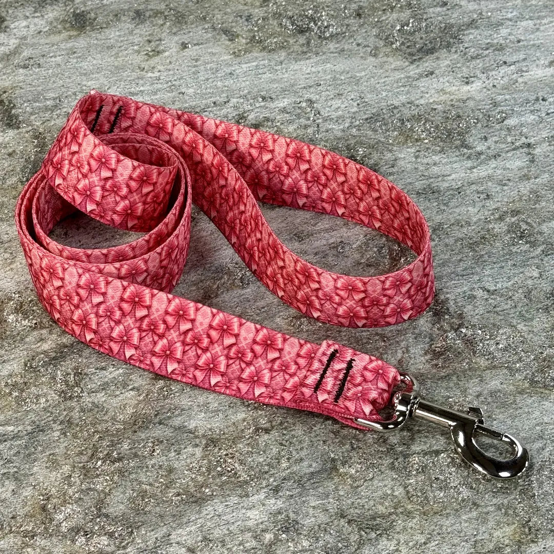 Pink Bows Dog Leash