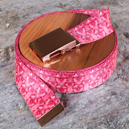 1.5" Pink Bow Belts
