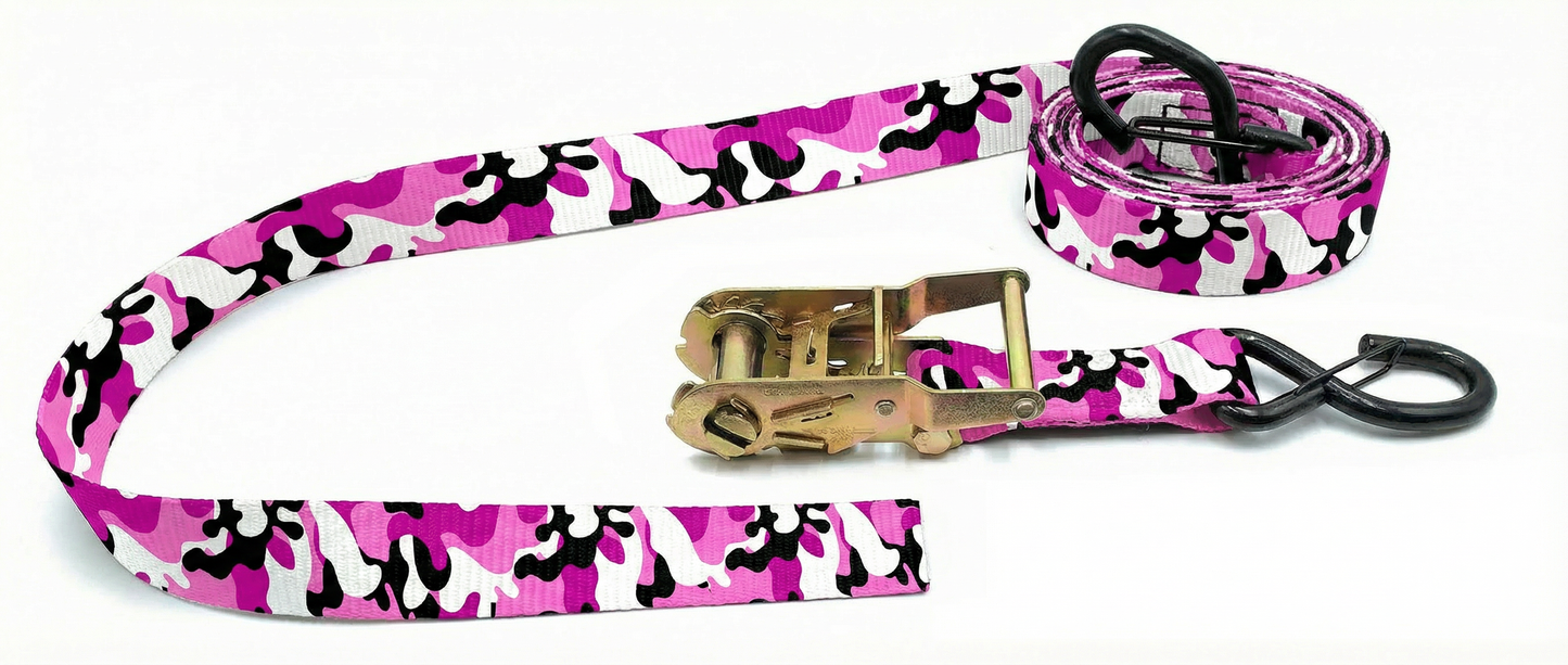 Camo -Pair of 1.5" American Made Ratchet Straps