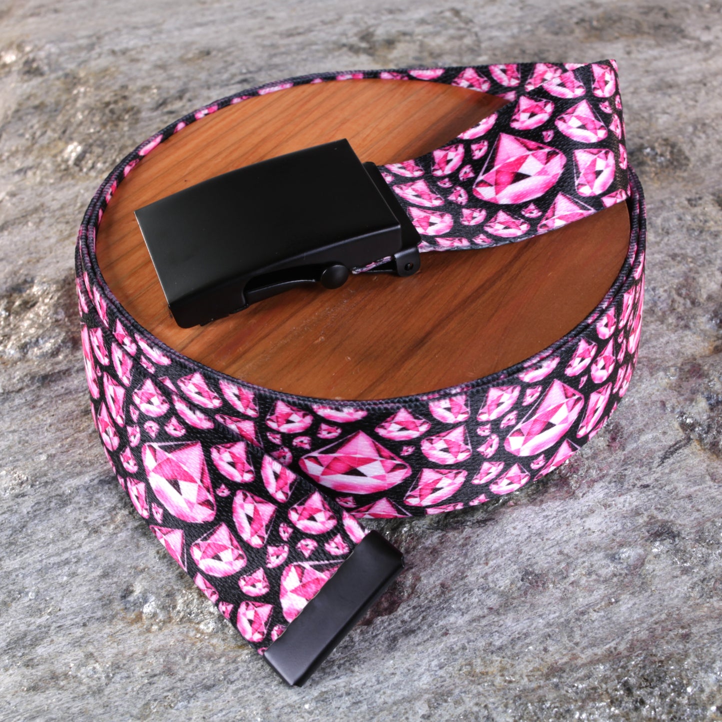 1.5" Wide Pink Diamond Belt
