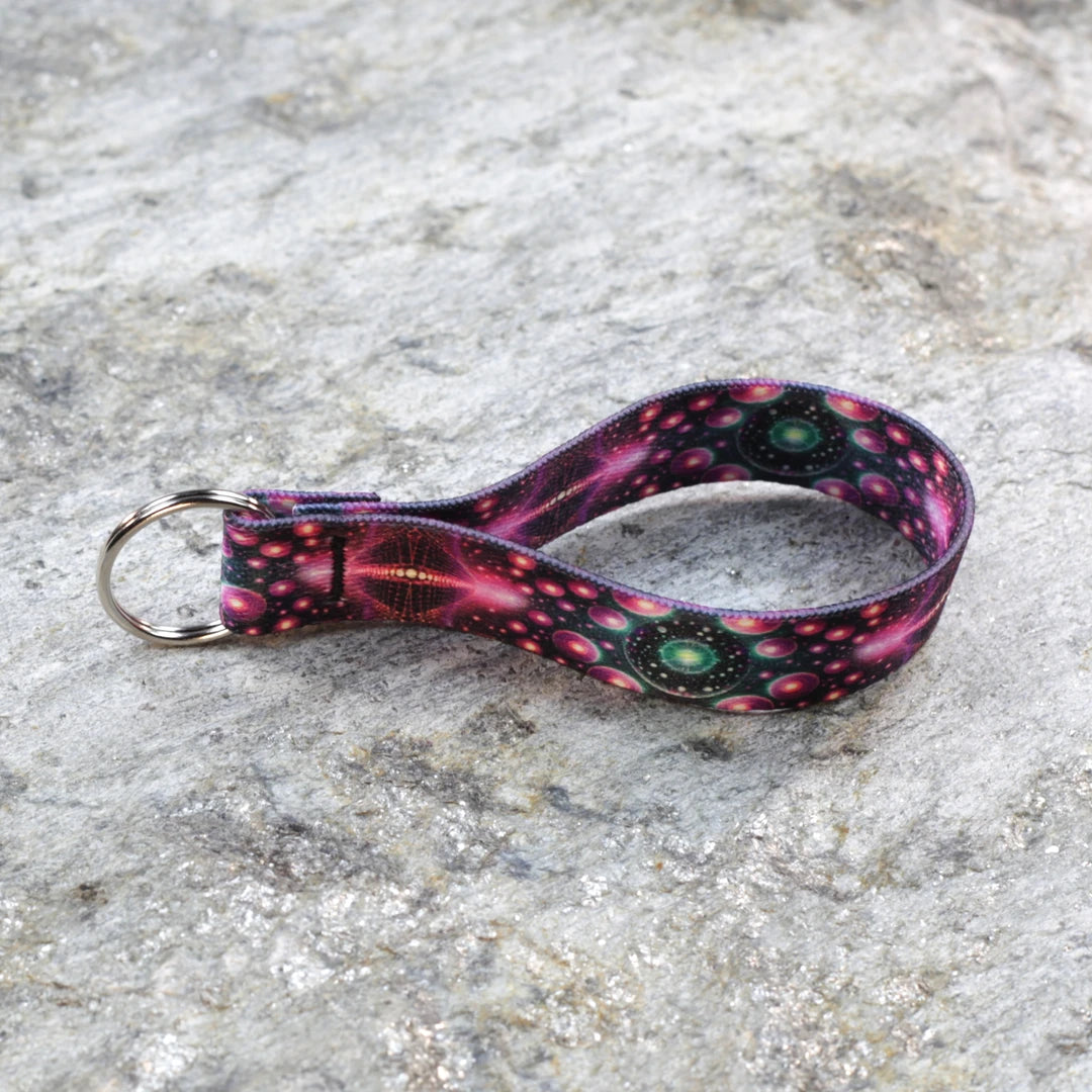 Psychedelic Keychain Wristlet – Trippy Key Wrist Strap That Stands Out