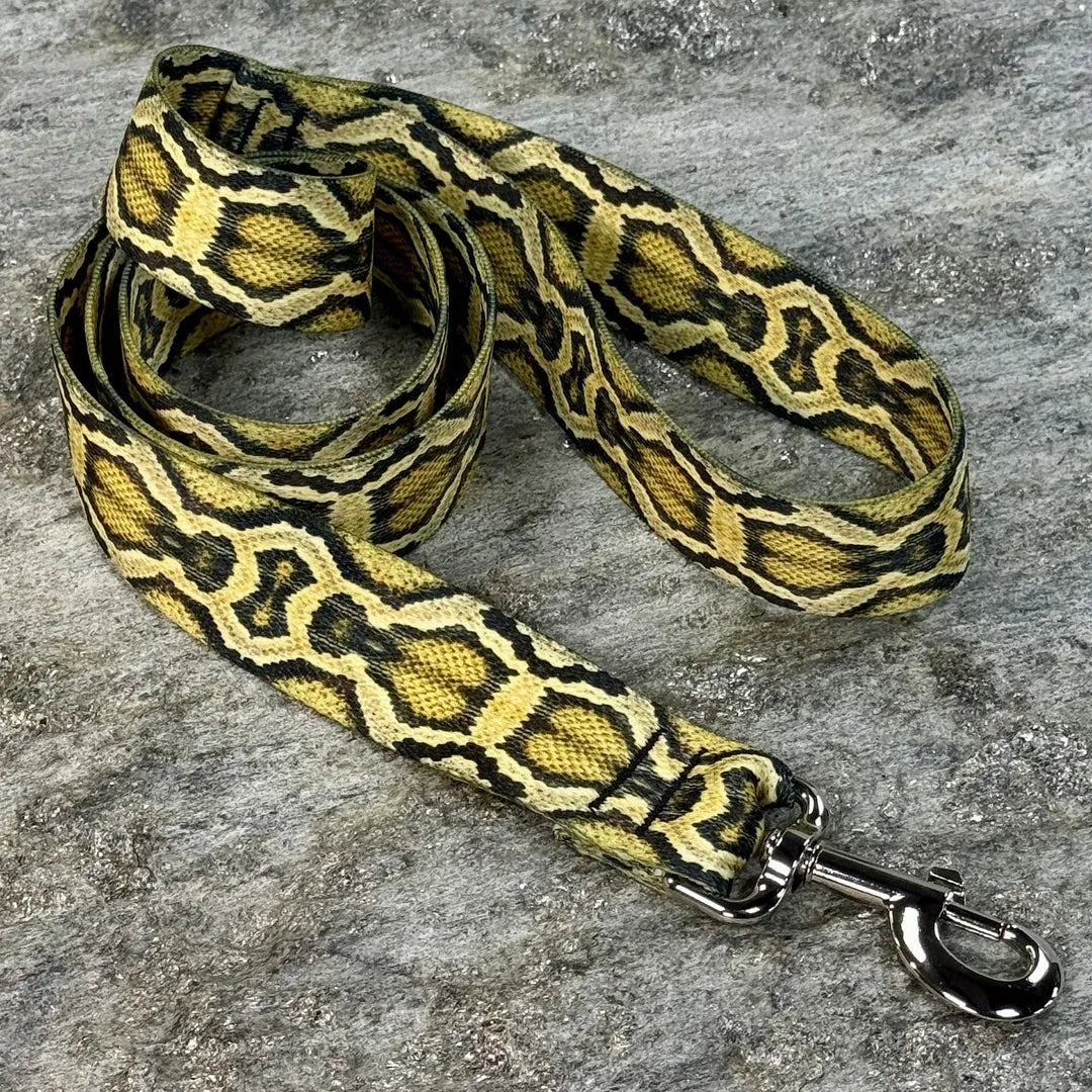 Python Snake Print Dog Leash
