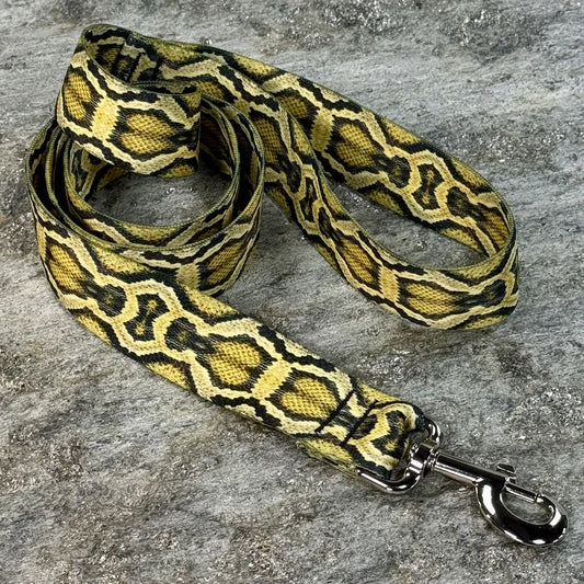 Python Snake Print Dog Leash