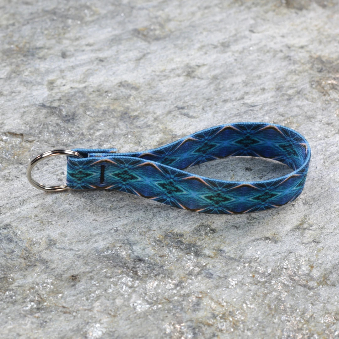 Textile Inspired Keychain Wristlet – Woven Style Key Wrist Strap
