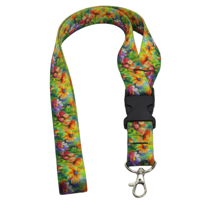 Flower Lanyards – Durable Floral Lanyards for Keys & ID (Including Sunflowers)