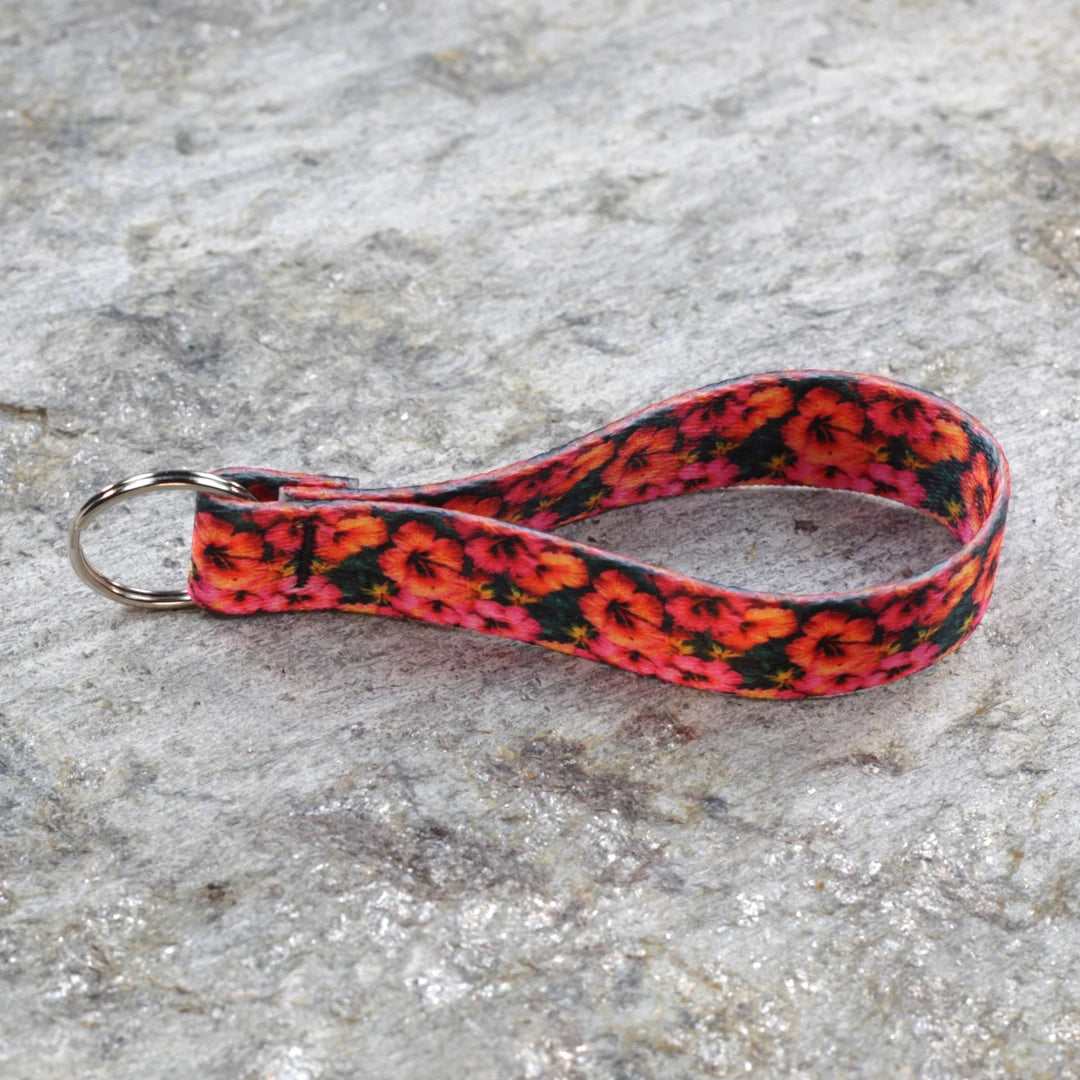 Floral Keychain Wristlet – Bright, Stylish Wrist Strap for Keys & Bags