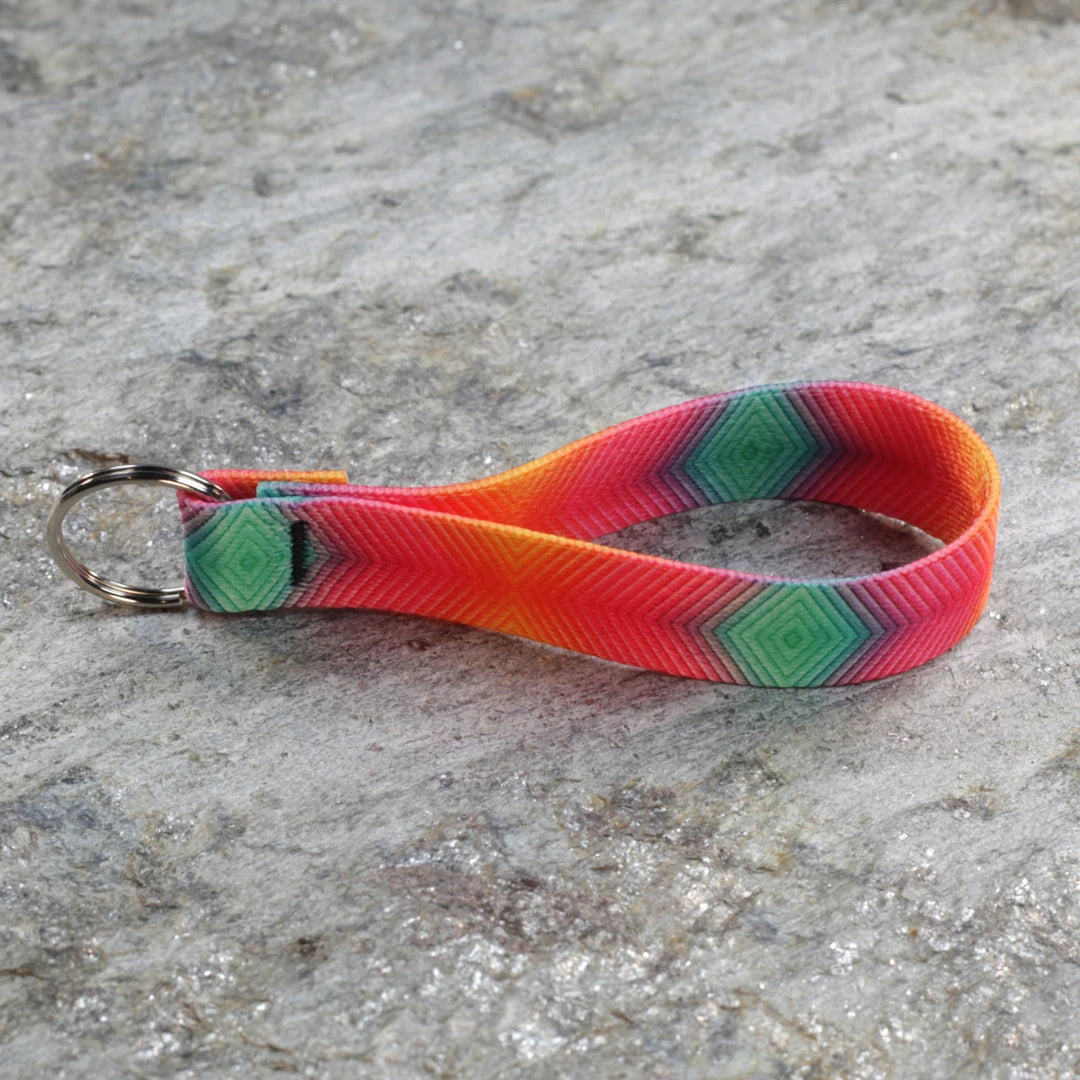 Psychedelic Keychain Wristlet – Trippy Key Wrist Strap That Stands Out