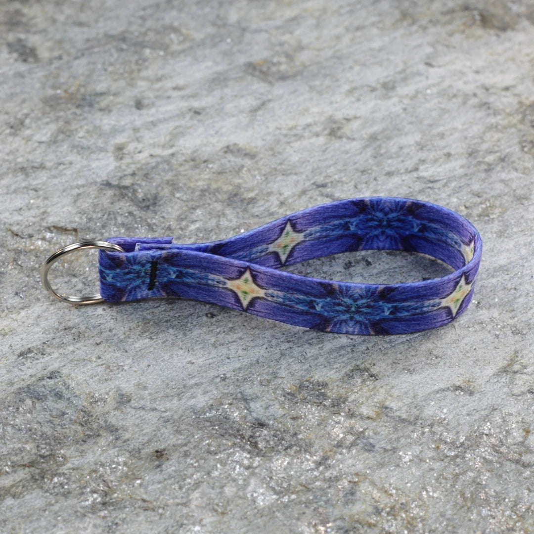 Textile Inspired Keychain Wristlet – Woven Style Key Wrist Strap