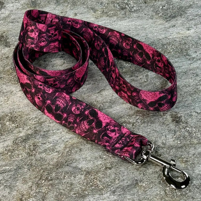 Wicked Skulls Pattern Dog Leash