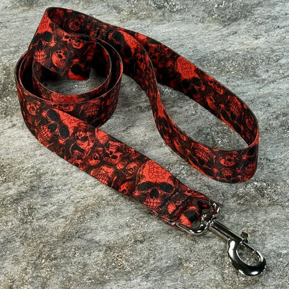 Wicked Skulls Pattern Dog Leash