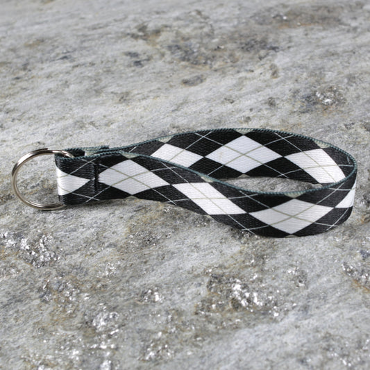 Textile Inspired Keychain Wristlet – Woven Style Key Wrist Strap