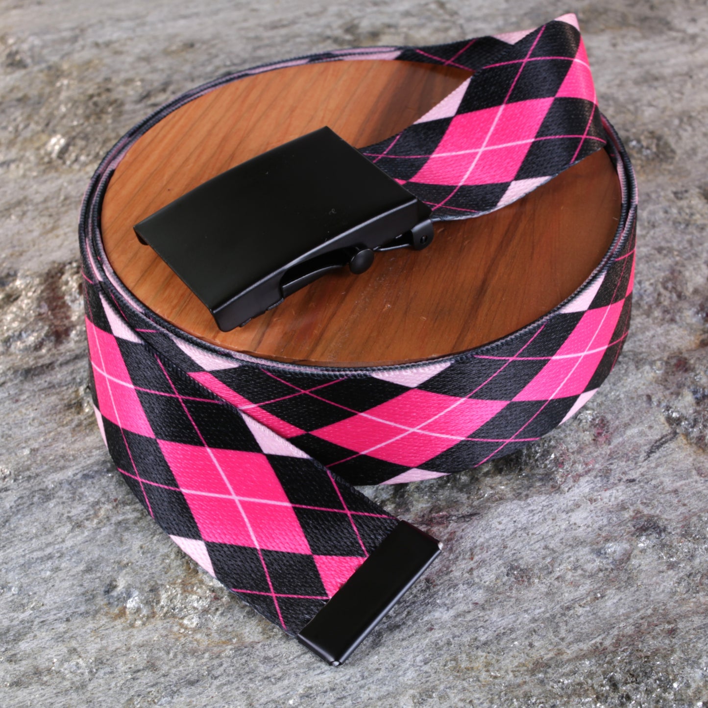 1.5" Argyle Print Belts – Patterned Web Belts