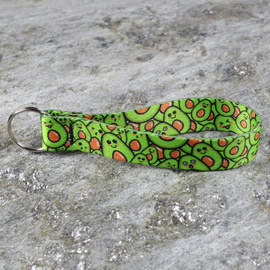 Food Themed Keychain Wristlet – Key Wrist Strap for Keys & Bags