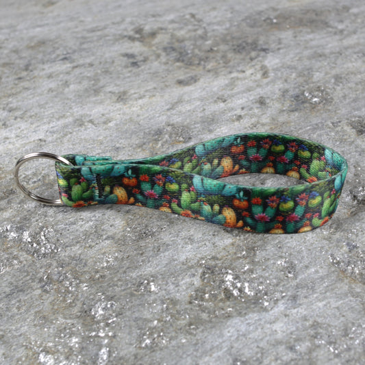 Floral Keychain Wristlet – Bright, Stylish Wrist Strap for Keys & Bags