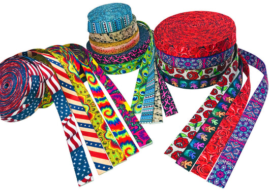 300-Foot Rolls of Custom Webbing - Personalized Polyester Straps