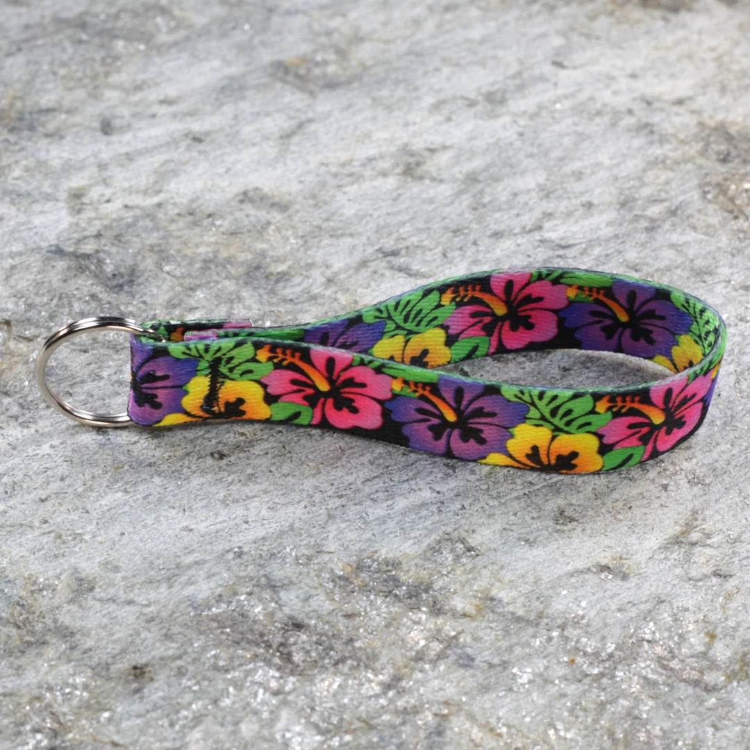 Floral Keychain Wristlet – Bright, Stylish Wrist Strap for Keys & Bags