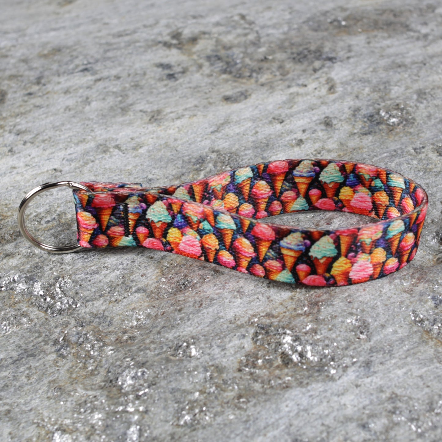 Food Themed Keychain Wristlet – Key Wrist Strap for Keys & Bags