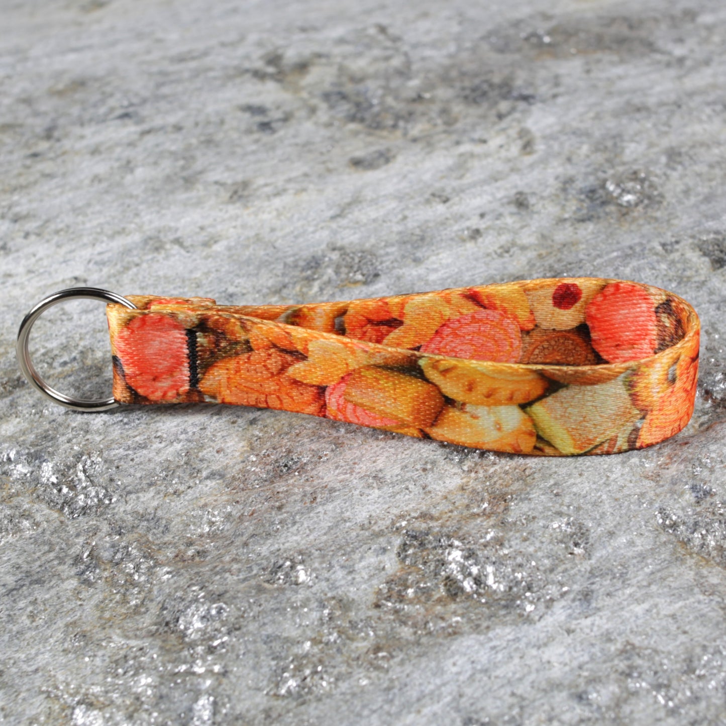 Food Themed Keychain Wristlet – Key Wrist Strap for Keys & Bags