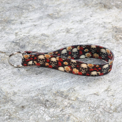 Skulls Key Fob, Perfect for backpack or purse. Goth or Punk accessory