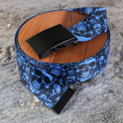 Skulls Belt – Blue Wicked Skulls