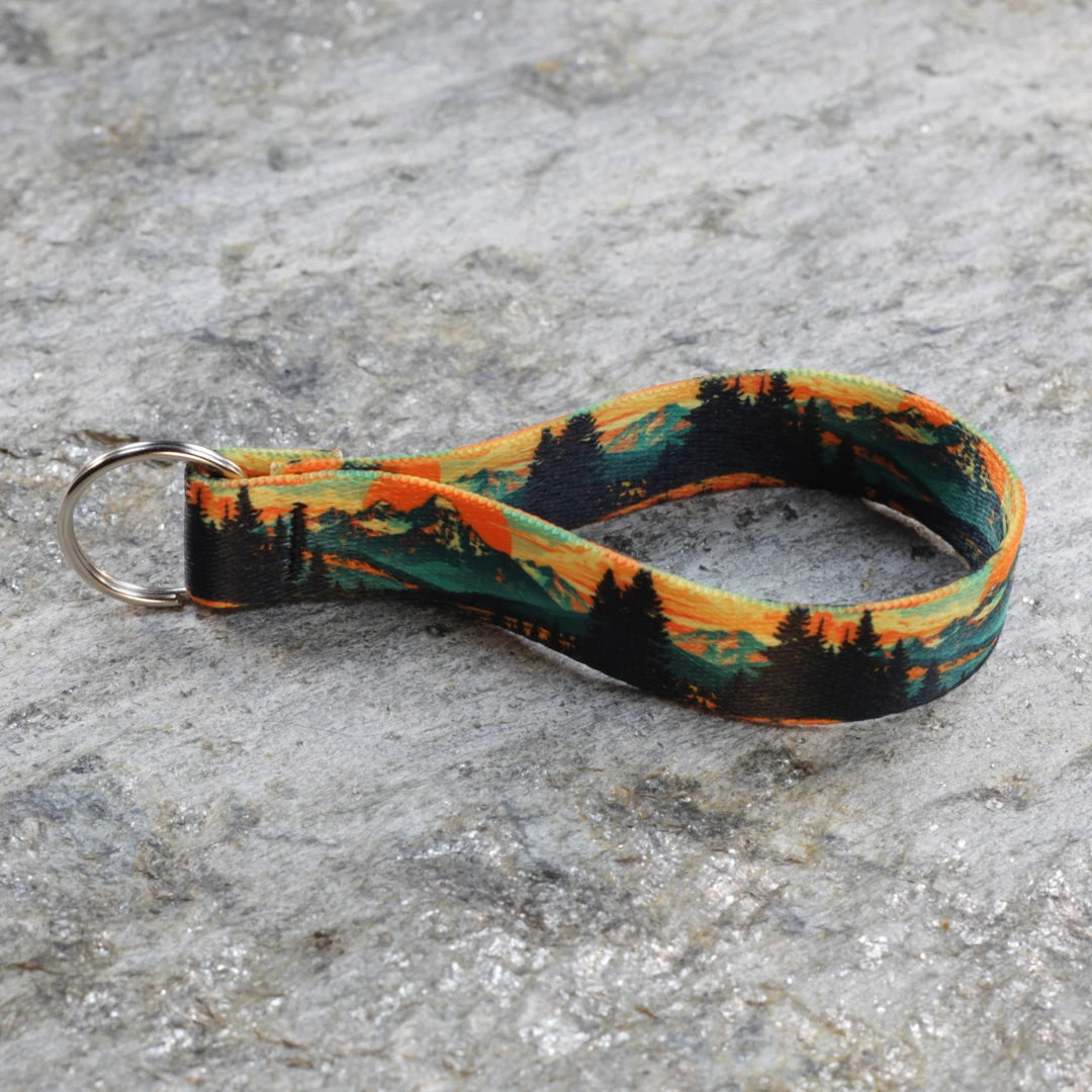 Nature Inspired Keychain Wristlet – Outdoor Style Key Wrist Strap for Keys & Bags