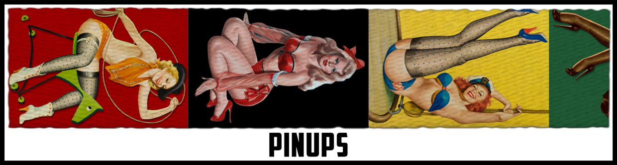 Red black yellow green pinup girl. 1 Inch custom picture quality polyester webbing. Design by Northwest Straps.