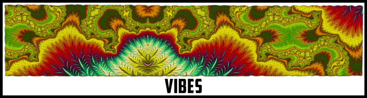 Vibes. Green yellow and red trippy. 1 Inch custom picture quality polyester webbing. Design by Northwest Straps.